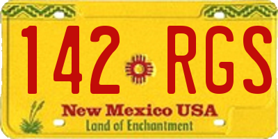 NM license plate 142RGS