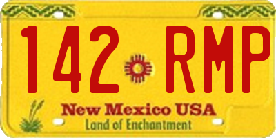 NM license plate 142RMP