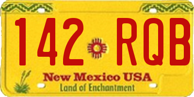 NM license plate 142RQB
