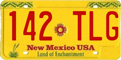 NM license plate 142TLG