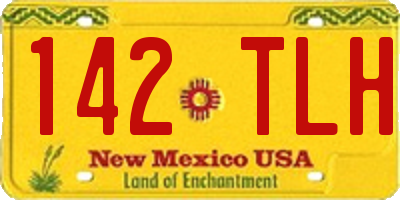 NM license plate 142TLH