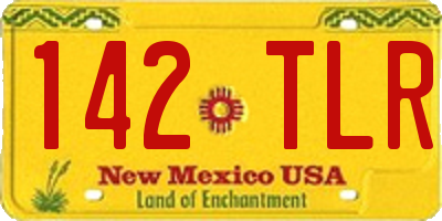 NM license plate 142TLR