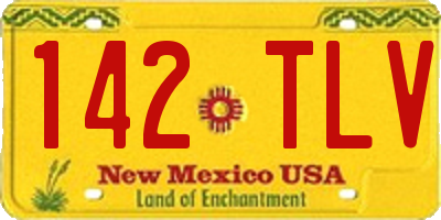 NM license plate 142TLV