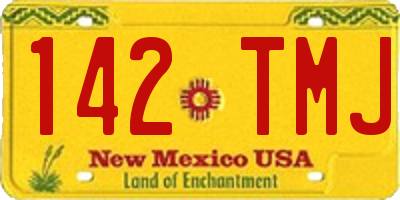 NM license plate 142TMJ