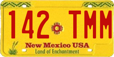 NM license plate 142TMM