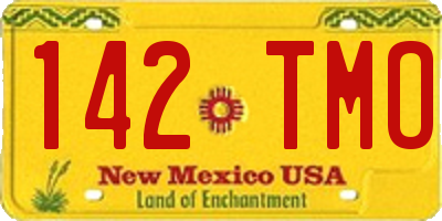 NM license plate 142TMO