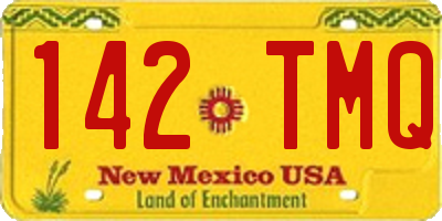 NM license plate 142TMQ