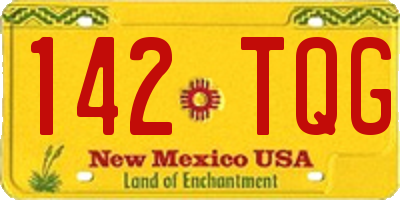 NM license plate 142TQG