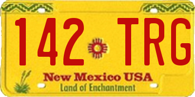 NM license plate 142TRG