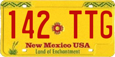 NM license plate 142TTG