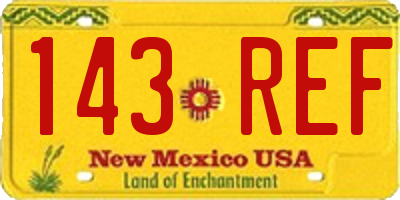 NM license plate 143REF