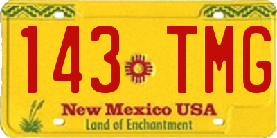 NM license plate 143TMG
