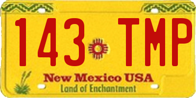 NM license plate 143TMP
