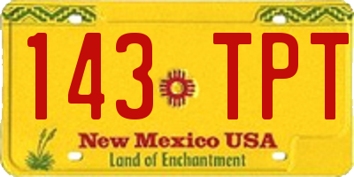 NM license plate 143TPT