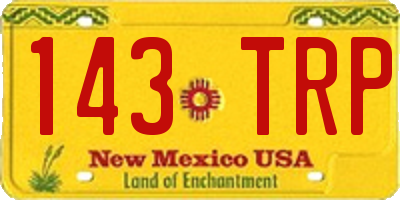 NM license plate 143TRP