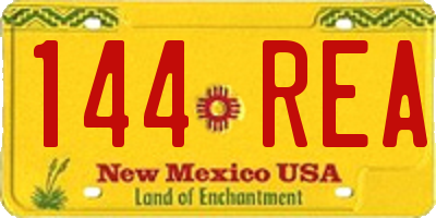 NM license plate 144REA