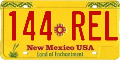 NM license plate 144REL