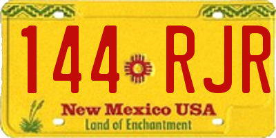 NM license plate 144RJR