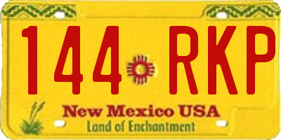 NM license plate 144RKP
