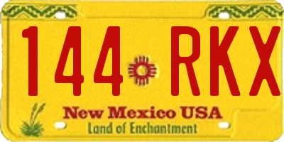 NM license plate 144RKX