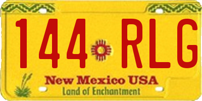 NM license plate 144RLG