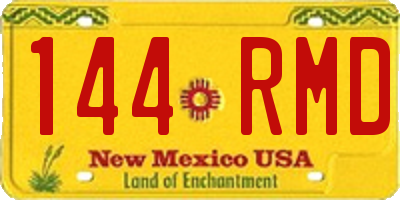 NM license plate 144RMD