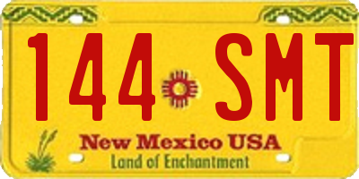 NM license plate 144SMT