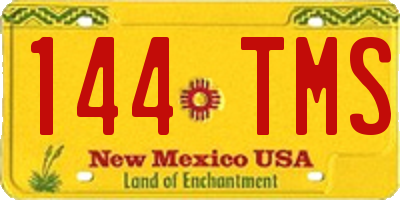 NM license plate 144TMS