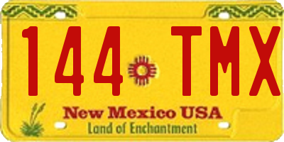 NM license plate 144TMX