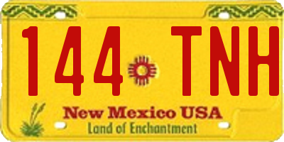 NM license plate 144TNH