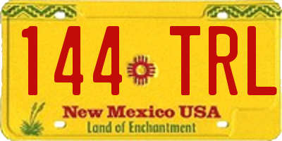 NM license plate 144TRL