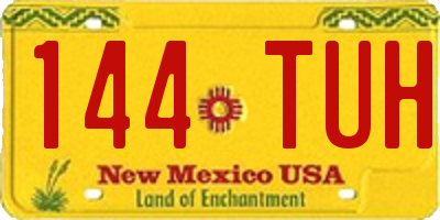 NM license plate 144TUH