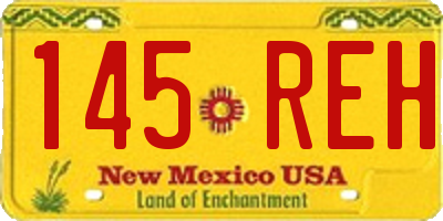 NM license plate 145REH