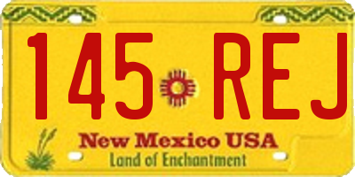 NM license plate 145REJ