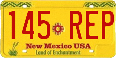 NM license plate 145REP