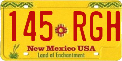 NM license plate 145RGH