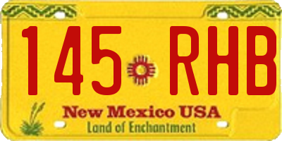 NM license plate 145RHB