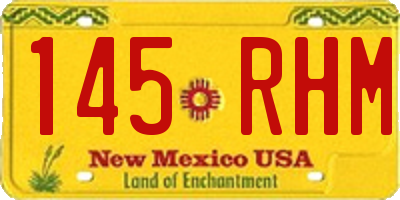 NM license plate 145RHM