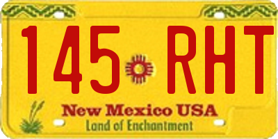 NM license plate 145RHT