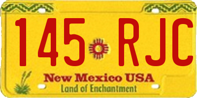 NM license plate 145RJC