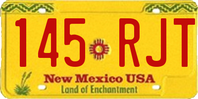 NM license plate 145RJT