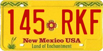 NM license plate 145RKF