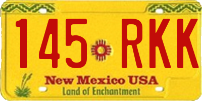 NM license plate 145RKK