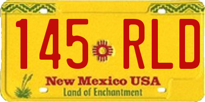 NM license plate 145RLD