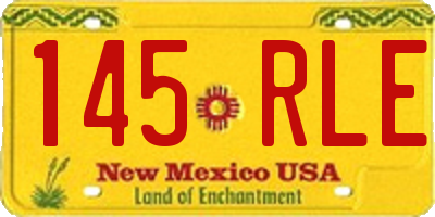 NM license plate 145RLE