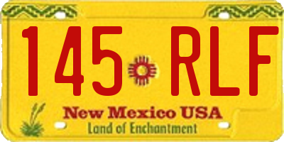 NM license plate 145RLF