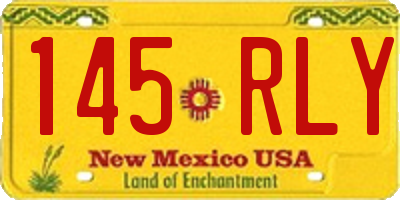 NM license plate 145RLY