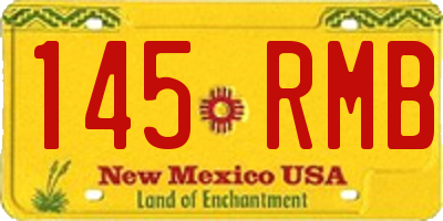 NM license plate 145RMB