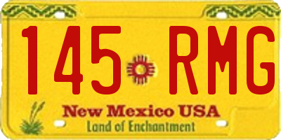 NM license plate 145RMG