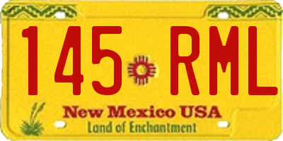 NM license plate 145RML